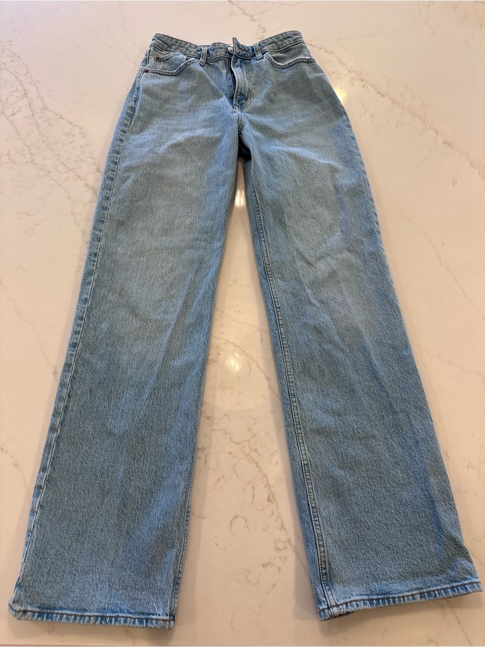Abercrombie & Fitch Light Wash Straight-Leg Jeans - Picture 3 of 5